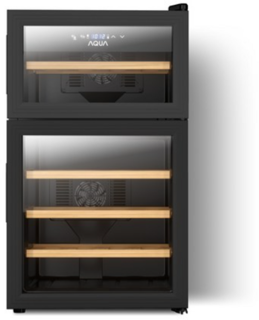 하이얼 아쿠아 듀얼 와인셀러 HWC43MNB 고객직접설치 24병, (제트블랙), HWC43MNB(자가설치)