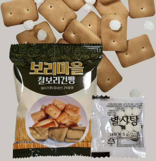 + 30gx20봉 보리마을 별사탕5gx10봉 찰보리건빵
