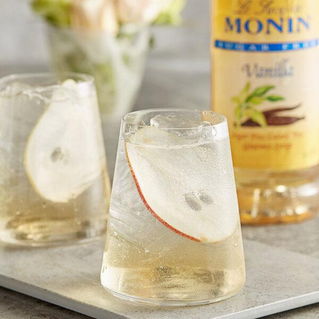 Monin 무설탕 바닐라향 시럽, 4개, 1L