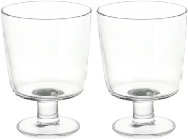 [IKEA]이케아365+고블렛 카페감성 유럽 프랑스 유리컵, 2개