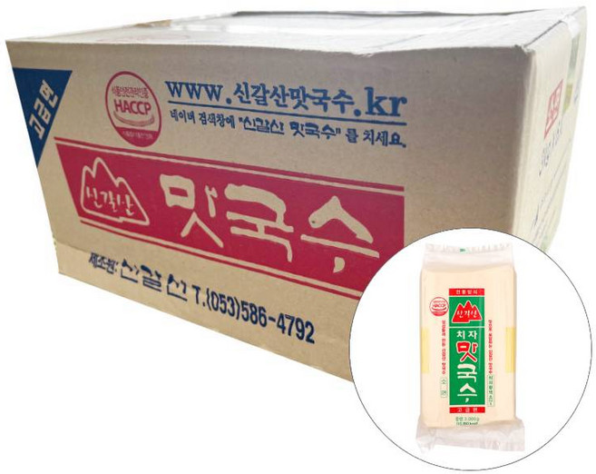 치자맛국수 3KG신갈산 BOX(6), 3kg, 6개