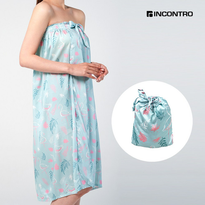 인콘트로 이븐 여성 샤워 가운 골프 라운딩 피부샵 호텔