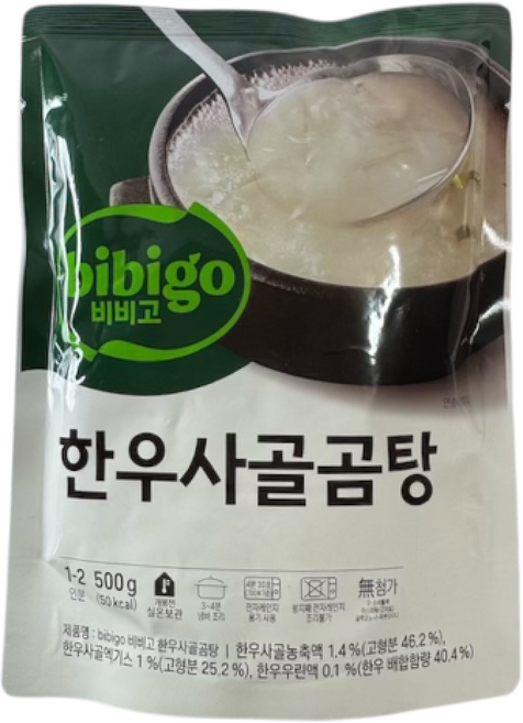 CJ 비비고 한우사골곰탕, 500g, 18개