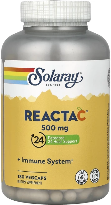 쏠라레이 Reacta-C 500mg 베지캡슐 180정, 5개 - 쿠팡