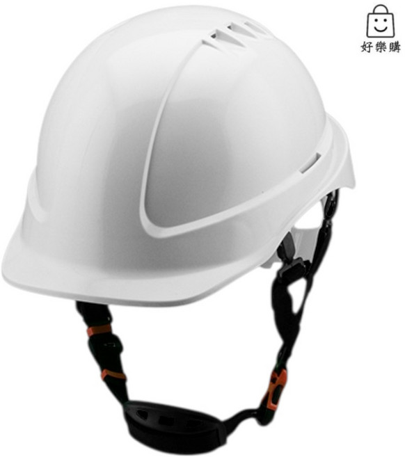 SN-100 透氣型工業用防護頭盔, 白色, 1個