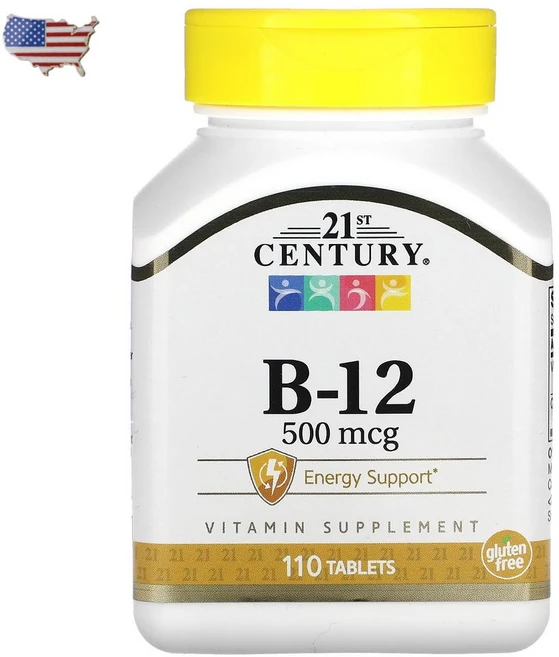 21세기센트리 비타민 B-12 500mcg 타블렛, 110정, 1개 - 쿠팡