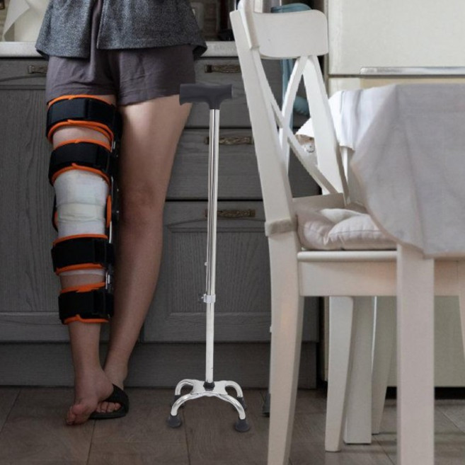 균형 지팡이 조절 가능한 보행 지팡이 노인용 미끄럼 방지 지지 노약자 이동 보조 실내외 사용