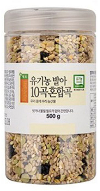 [청오] 유기농10곡 혼합곡, 500g, 1개