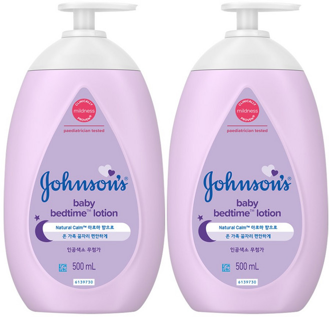 존슨즈베이비 베드타임 베이비 로션, 500ml, 2개