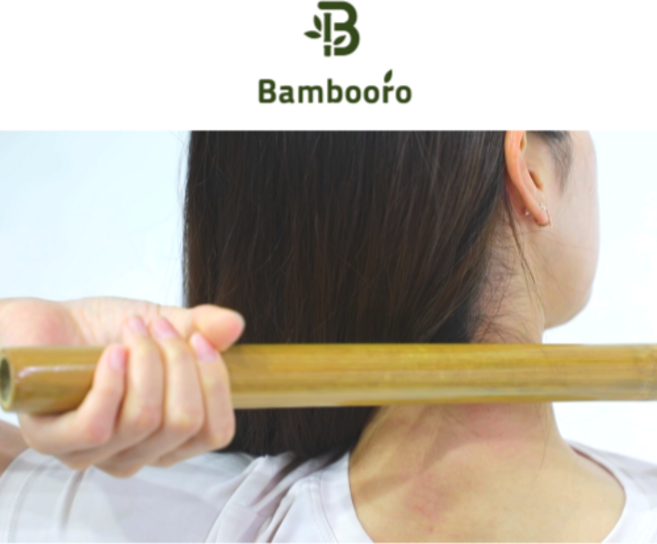 [뱀부로] 뱀부 스틱 마사지 테라피 대나무 지압 봉, 뱀부로42cm, 1개