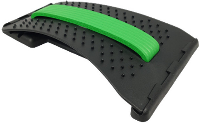 허리 아플때 강화 요추 척추 굽은 등 시원 필라테스 스트레칭 바른자세 교정 보드 기구 도구, 초록