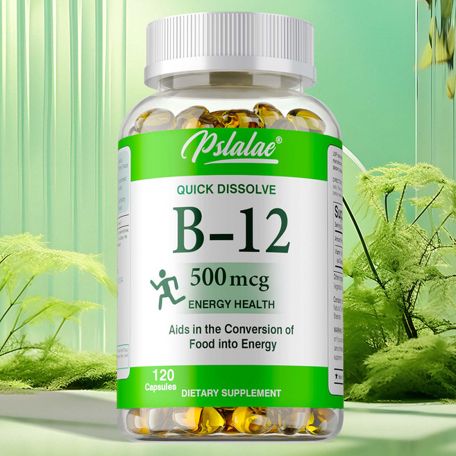 Pslalae B-12 快速溶解 能量健康 膠囊 120顆, 240組