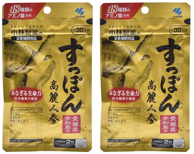 고바야시 영양 보조 식품 자라 고려인삼 타블렛, 2개, 60정 - 쿠팡