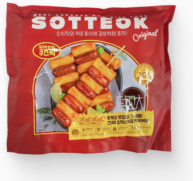 소떡소떡 1.5KG(주)와이앤비푸드 BOX(8), 1.5kg, 8개
