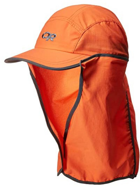 TheNorthFace兒童抗UV透氣護頸帽 Sun Runner Cap 243434 橘, 1個, L(約57公分)