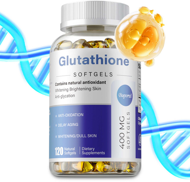 글루타치온 1000mg 피부 미백 및 노화 방지 보충제, 1개, 60정