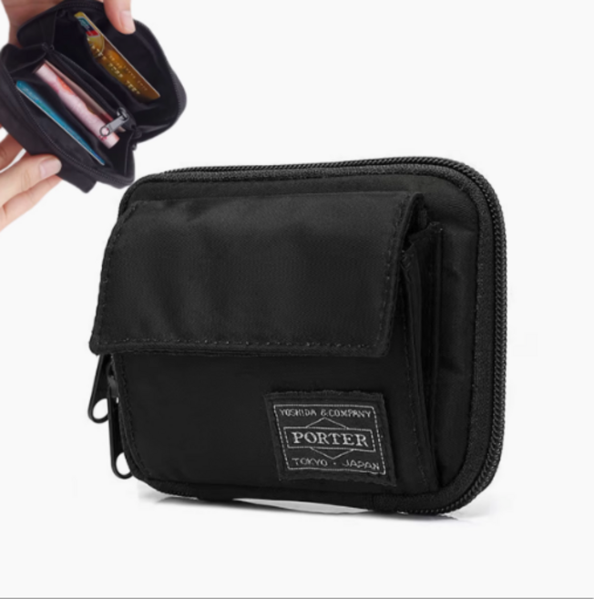 새 월렛 접이식 지갑 나일론 요시다 유니온 카드 지갑 트렌디 동전지갑 2019 찍찍이 타입