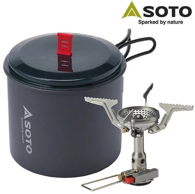 SOTO 攻頂爐組 登山瓦斯爐 鍋具組 SOD-320PC 活動價, 1個