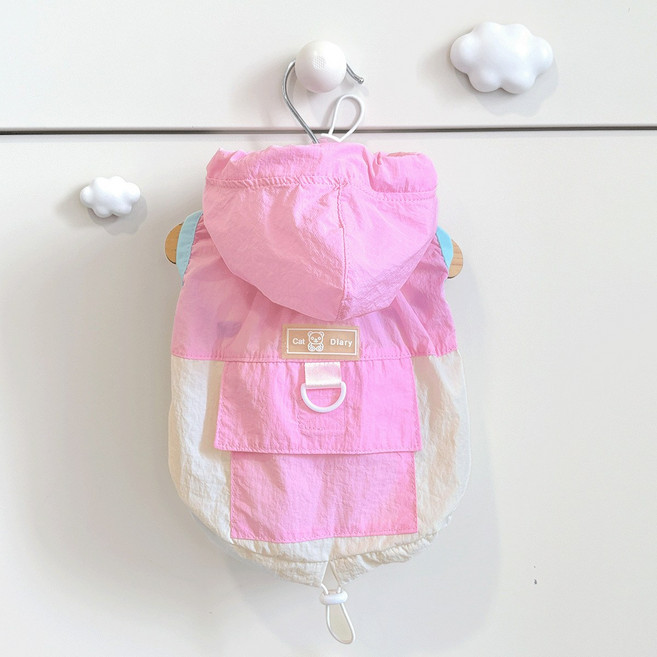 애견 자외선차단 쿨링 여름 티셔츠, 1개, 핑크