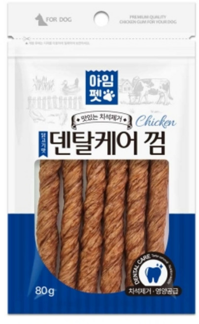 아임펫 덴탈케어 껌 닭고기 80g, 1개, 닭