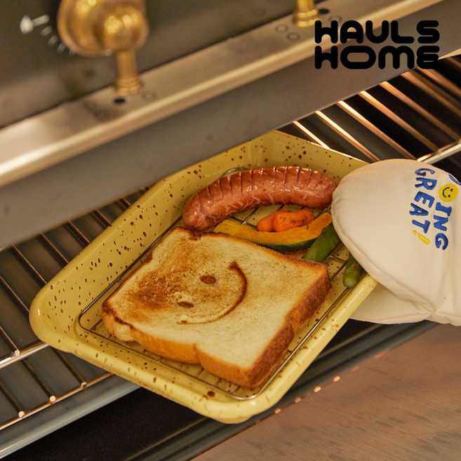 [하울스홈] 에딩 밀키웨이 법랑 트레이 플레이트 접시 사각볼 (S/M/L), 2. 하와이안 블루