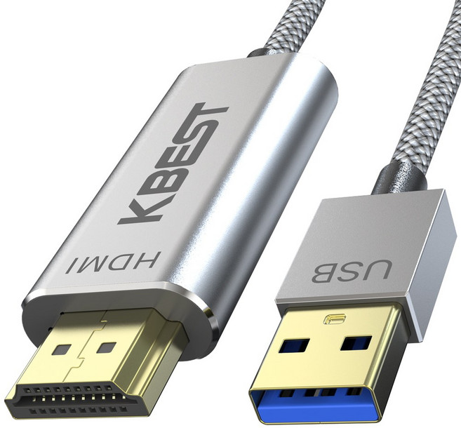USB 3.0 to HDMI 케이블 복제 확장 멀티 모니터, 1개, 1.8m