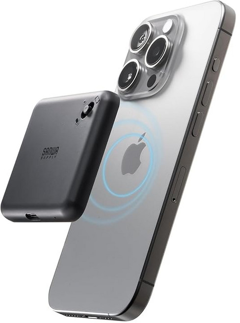 산와다이렉트 통화 녹음 보이스 레코더 iPhone / Android 지원 MagSafe 지원 마그넷 장착 16GB 마그넷 링 포함 ic 레코더 블랙 400SCNICR3BK, 상세페이지 참조, 상세페이지 참조