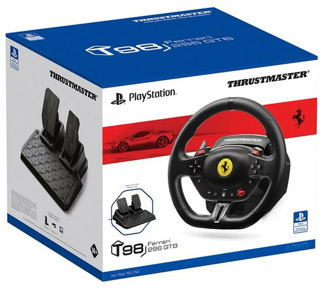Thrustmaster T98 Ferrari 296 GTB 賽車方向盤, 1個