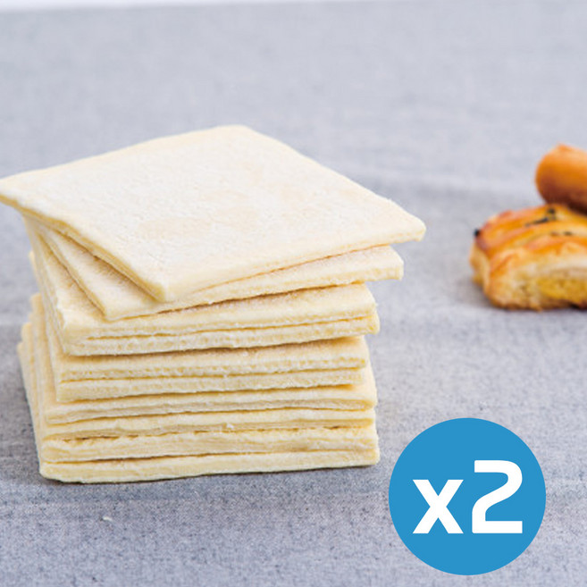 [드라이아이스포함] 삼양사 페이스트리용 사각시트 S 60g 15개입X2봉지 총30개 1.8kg 냉동생지[당일발송], 2개, 900g