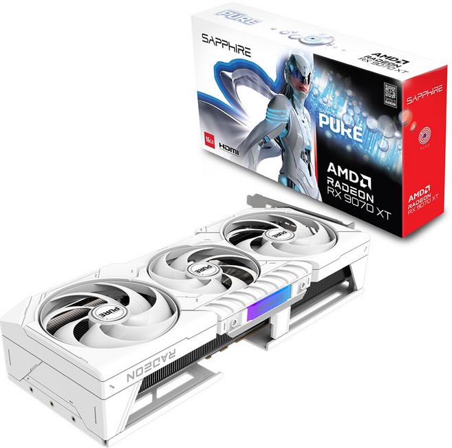 HIT SAPPHIRE 라데온 RX 9070 XT PURE OC D6 16GB