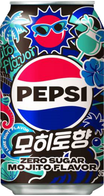 펩시 제로슈거 모히또향 콜라, 355ml, 12개