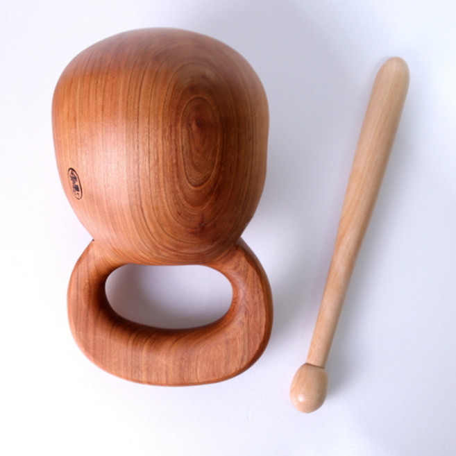 참선목탁 5치 기도용목탁 참선용 민자목탁 가로 15cm, 1개