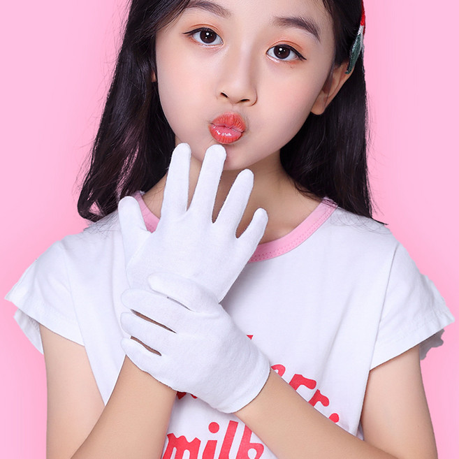 2쌍/3쌍 새틴 아동 행사 장갑 어린이 예식 장갑 화이트 결혼 흰색 키즈장갑