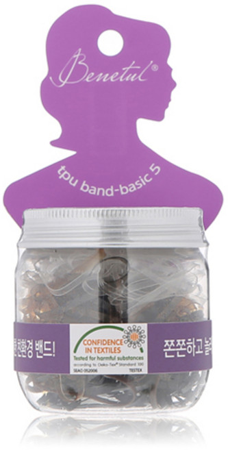 베네툴 TPU 밴드 머리끈, 1개, 베이직5종