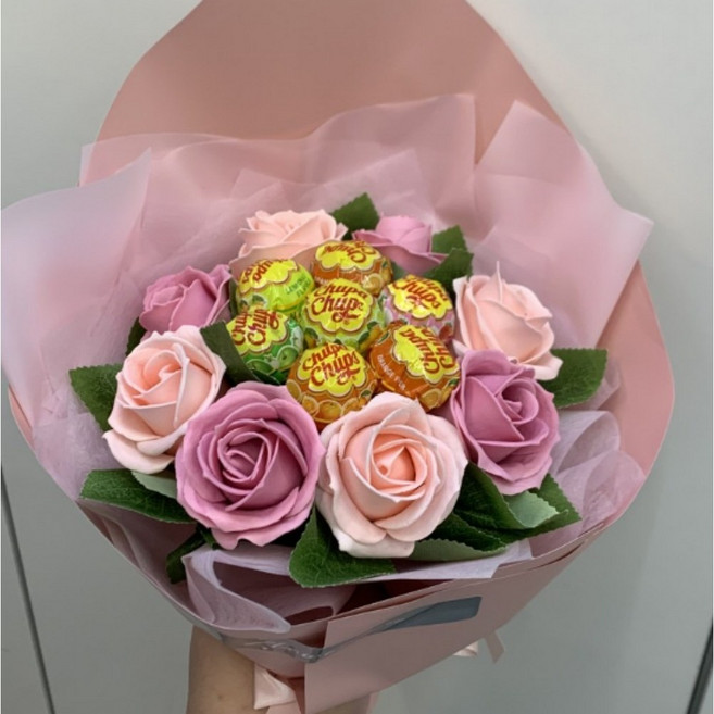 츄파춥스 사탕 플라워 꽃다발, 1세트