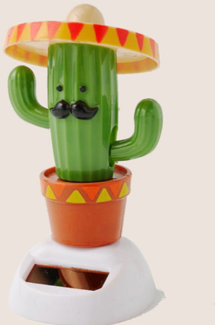 SANS 태양열 자동차 움직이는 인형, 1개, 선인장