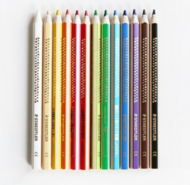 스테들러 슈퍼점보 색연필1287 (12개입) / 색상선택, NO.50-연녹