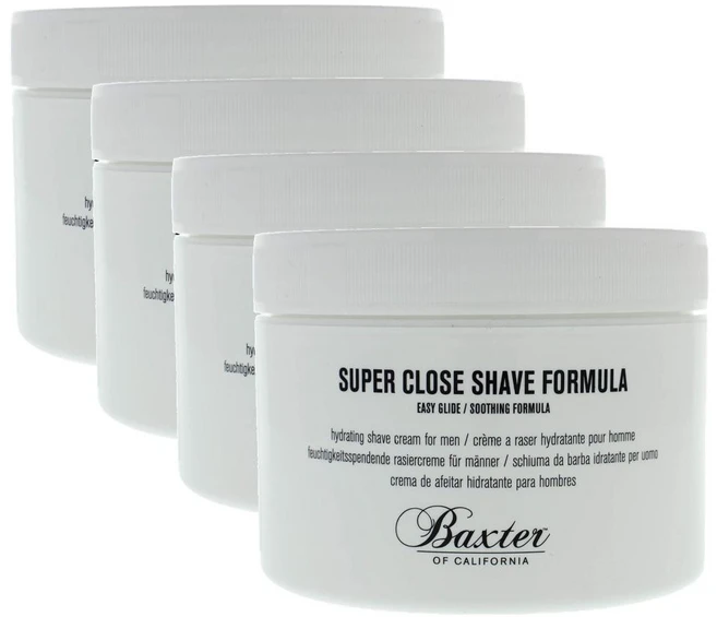 백스터 오브 캘리포니아 맨 슈퍼 클로즈 쉐이브 포뮬라 이지 글라이드 Baxter of California Super Close Shave Formula, 4개, 240ml - 쿠팡