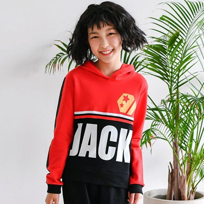 잭키드 여아용 잭후드티