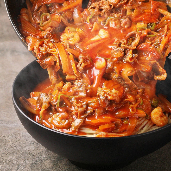 푸딩프렙 고기짬뽕 450g 깊고 진한 공주식 매콤 짬뽕, 1개