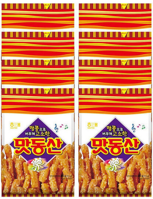 맛동산 과자 간식 땅콩과자 스낵 땅콩 변경, 1박스, 300g