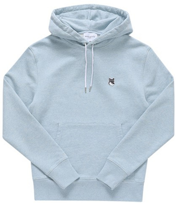 메종키츠네 GU00335KM0002 H429 그레이 폭스 헤드 패치 공용 후드티