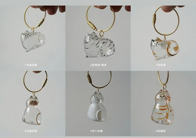 貓咪毛收集盒 貓毛收納鑰匙圈 貓毛紀念品 貓咪毛髮存放膠囊, 1個, 升級款【二號送防丟鎖釦】,紀念熱愛丨養必備丨虧本衝量