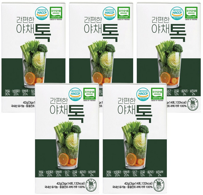 산마을 간편톡 야채톡 14p, 42g, 5개