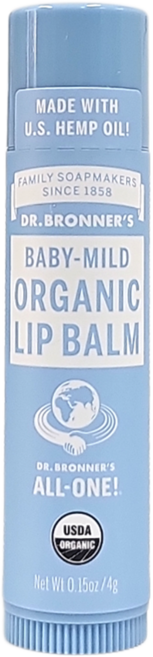 닥터브로너스 오가닉 립밤, 베이비마일드, 4g, 1개