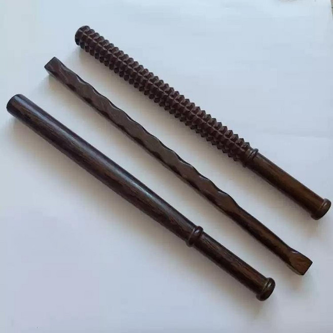 흑단 나무 곤봉 다용도 방망이 운동 훈련 원목 우드 호신용 배트 휴대용 방어 단봉 배트, 닭날개 60cm