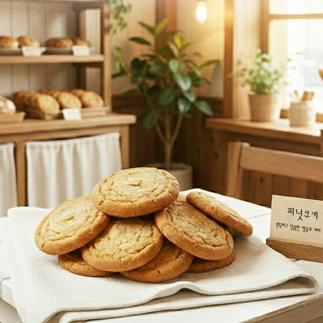 피넛 쿠키 도우 60g 고소한 땅콩 버터 냉동생지 [당일발송], 40개