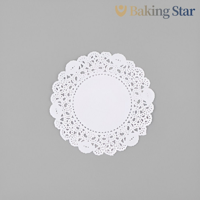 도일리페이퍼 원형 백색 10 1cm 250개 컵받침 선물포장 종이레이스, 브라운