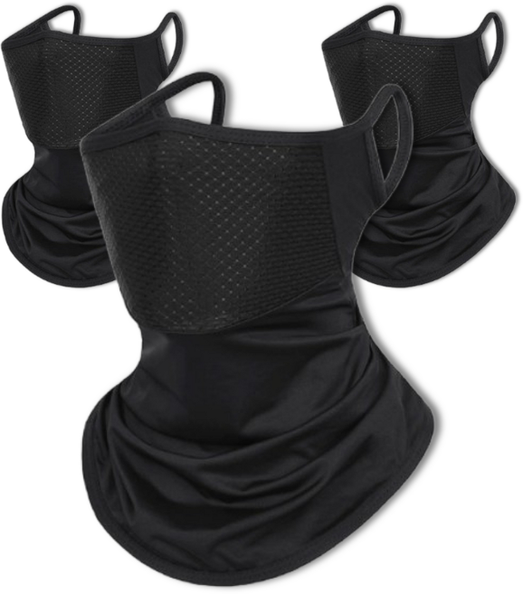 러너핏 스포츠 마스크, 3개, 블랙