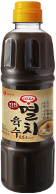 [최신 유통기한] 롯데 델가 진한 멸치 육수, 900ml, 10개